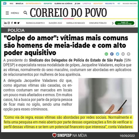 Jornal Correio Do Povo Jaqueline Valadares Explica De Que Maneira As Vítimas São Abordadas No