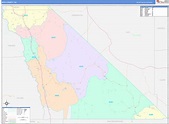 Inyo County, CA Wall Map Color Cast Style by MarketMAPS - MapSales.com