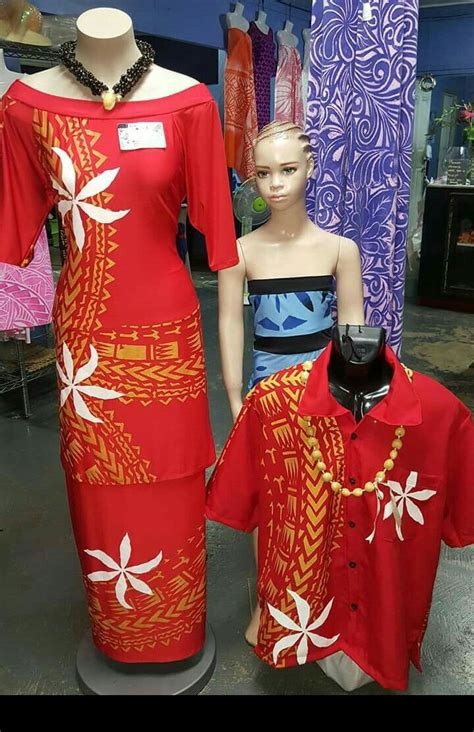 For Couple Samoan Dress Polynesian Dress Island Wear Island Outfit
