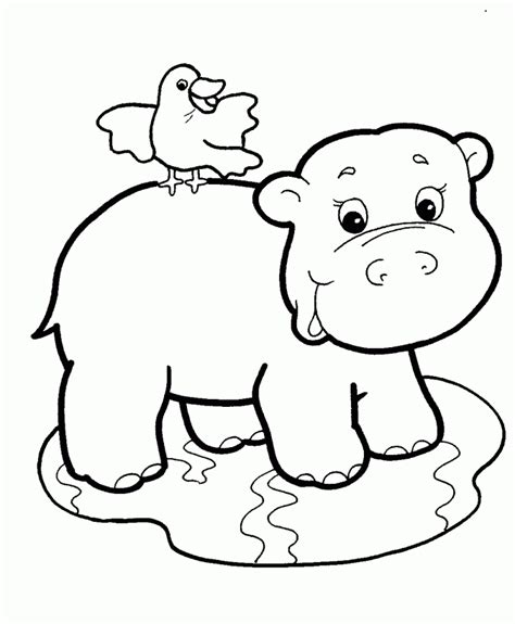 Baby Animals Coloring Page Coloring Home