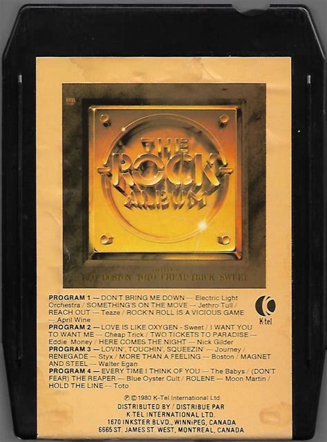 The Rock Album 1980 8 Track Cartridge Discogs