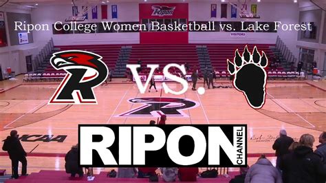 ripon college women s basketball vs lake forest youtube
