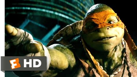 Teenage Mutant Ninja Turtles 2014 April Meets The Turtles Scene 210 Movieclips Youtube