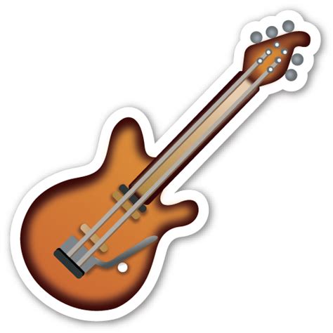 Guitar Emoji Stickers Computer Sticker Emoji