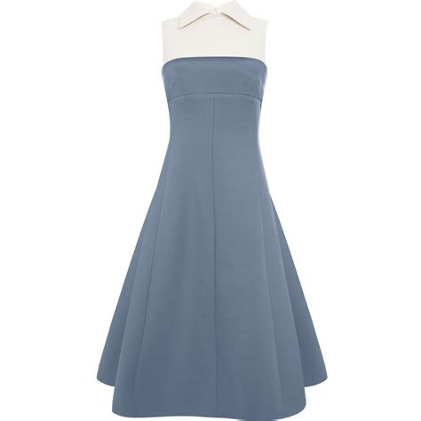 This song was featured on the following albums: VALENTINO 2014 Blue Gray × Ivory wool and silk blend flared dress | Brand dress ...