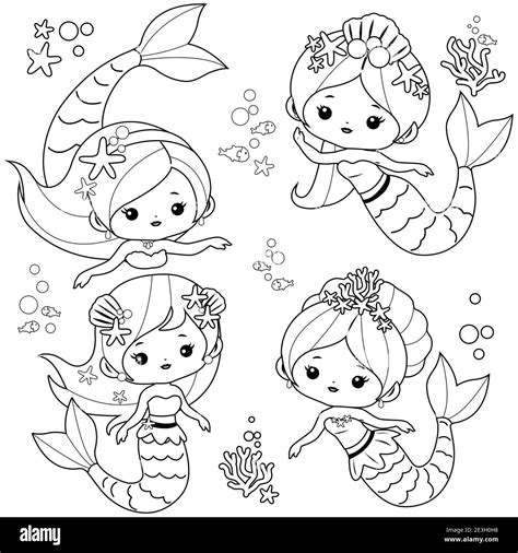 930 Coloring Pages Of Cute Mermaids Best Coloring Pages Printable