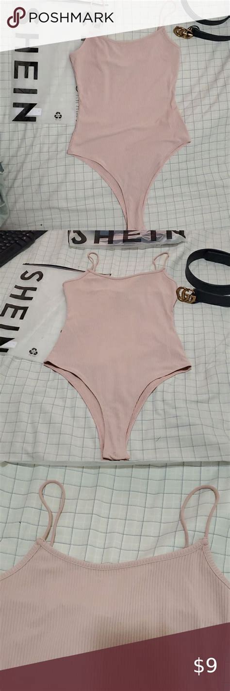 Blush Pink Ribbed Tank Bodysuit Bodysuit Fashion Fashion Nova