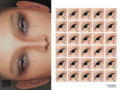 Makeup Cc Sims 4 Cc Makeup Graphic Makeup Graphic Eyeliner Sims 4