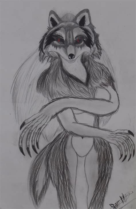 Female Werewolf By Huuskosan666 On Deviantart