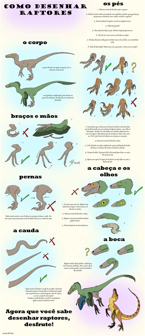 How To Drawraptors By Iguana Teteia Dino Reference Рисунки динозавров Рисунки и Динозавры
