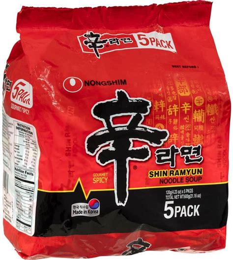 Nongshim Shin Ramyun Noodle Soup 5 Pack 3 Woolworths Ozbargain