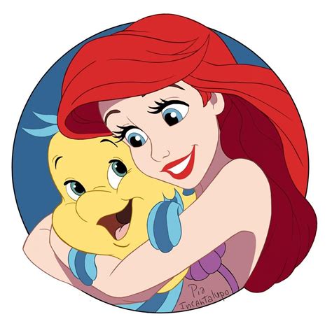 Ariel And Flounder By Ailill90 On Deviantart Disney Princess Ariel