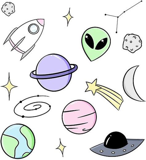 Space Aesthetic Drawing Free Download On Clipartmag