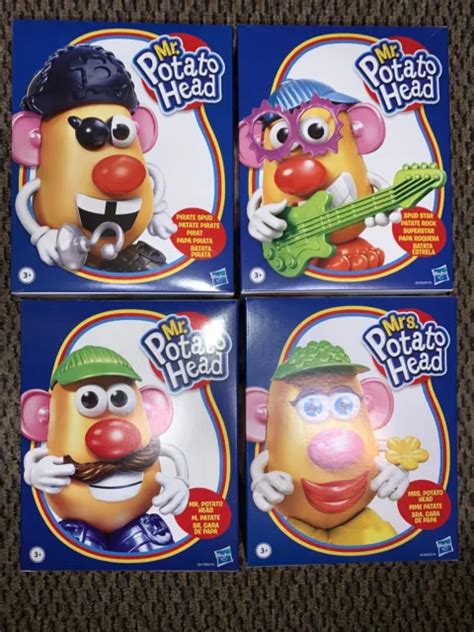 Hasbro Mr Potato Head Pirate Spud Spud Star Original And Mrs Lot Of 4