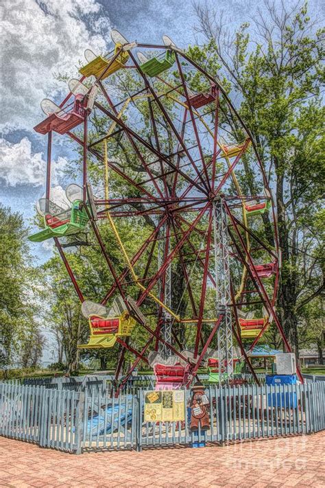 Old Fashioned Ferris Wheel Photograph By Alice Terrill Fine Art America