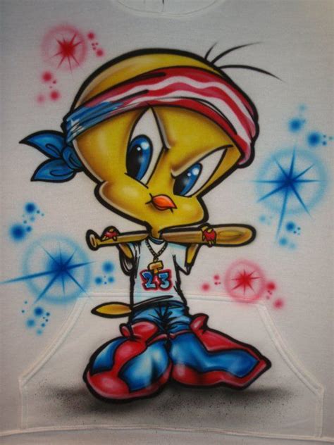 Tweety Airbrush Painting Cartoon Character Pictures Cartoon Character