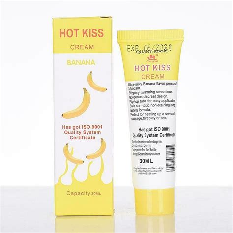 HOT KISS Lubricant Banana Body Cream Edible Safety Lubrication 103292