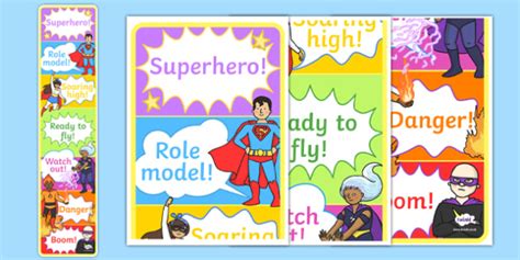 Superhero Themed Behaviour Reward Chart Teacher Made