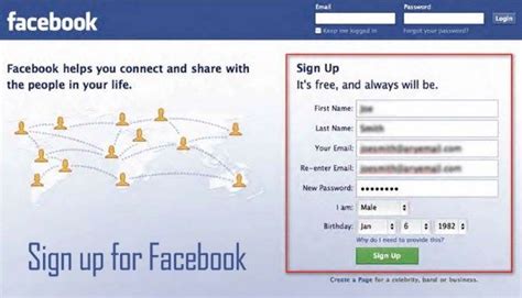 Facebook Login Sign Up New Account How To Use Facebook Signup