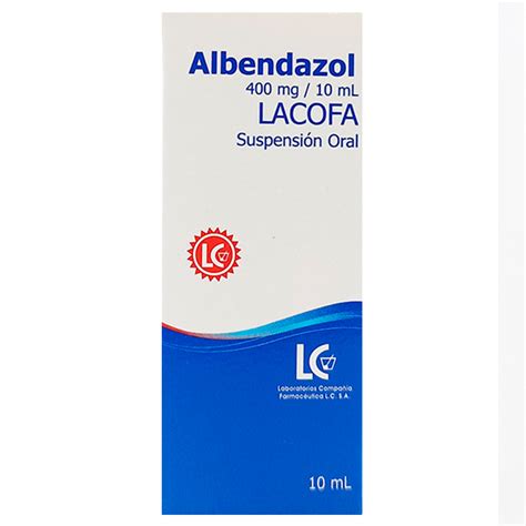 Albendazol Suspension Oral Lacofa ml Compre en línea en su Farmacia y Libreria Leisa