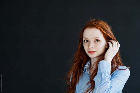 Red Haired Girl By Stocksy Contributor Sveta Sh Stocksy
