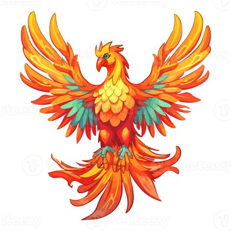 Mystical Mythical Character Phoenix Phoenix Bird On A Transparent