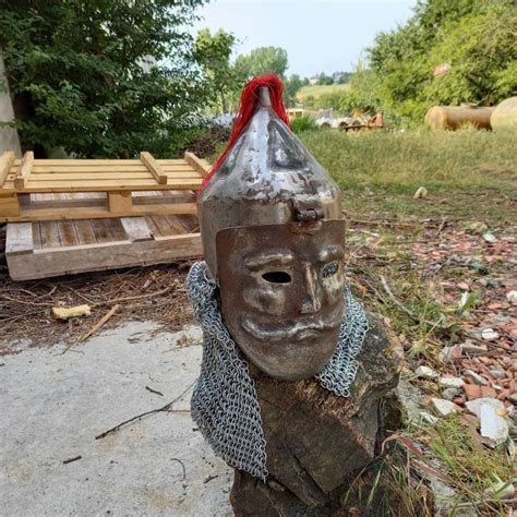 Kipchak Cuman War Mask And Helmet With Chainmail Etsy