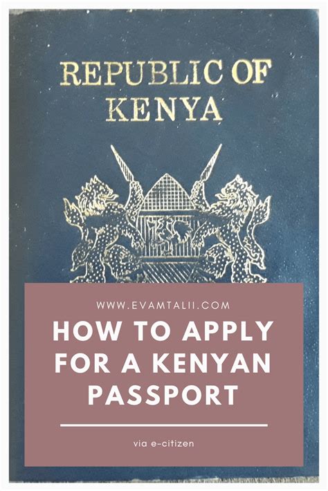 How To Apply For Kenyan Passport In E Citizen 2020 ⋆ Passport How To