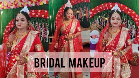 Indian Bridal Makeup Bride Ke Sajaty Giye A Ki Holo Bride Ar Chokh