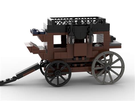 Lego Moc Western Stagecoach By Cascadia Bricks Rebrickable Build