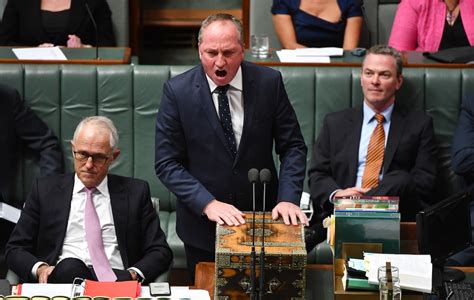 Australias Barnaby Joyce Calls Malcolm Turnbull Inept Over Sex