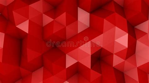 Red Triangle Polygons Background Stock Illustration Illustration Of