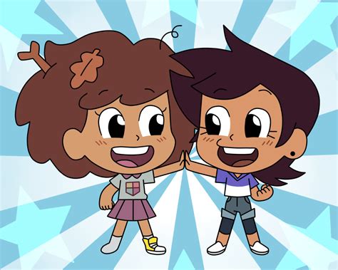 Anne Boonchuy And Luz Noceda In Chibi Tiny Tales By Deaf Machbot On