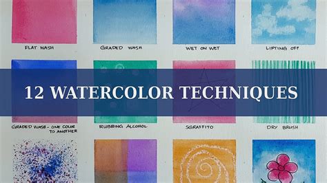 Watercolor Techniques For Beginners Youtube