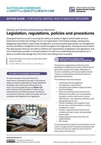 Action Guide Legislation Regulations Policies And Procedures