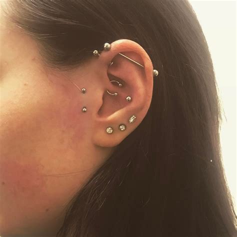 Surface Tragus And Daith Piercing Added For This Lady This Morning By