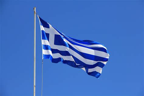 Blue And White Striped Flag With Cross Free Image Peakpx