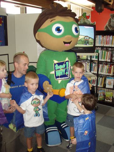 Super Why At Faulk Public Library Super Why Is Greeted By Flickr
