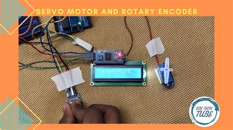 Control Servo Motor Using Rotary Encoder Displaying The Angle In Lcd