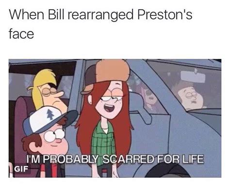An Image Of Two People In A Car With The Caption Saying When Bill Rearrangd