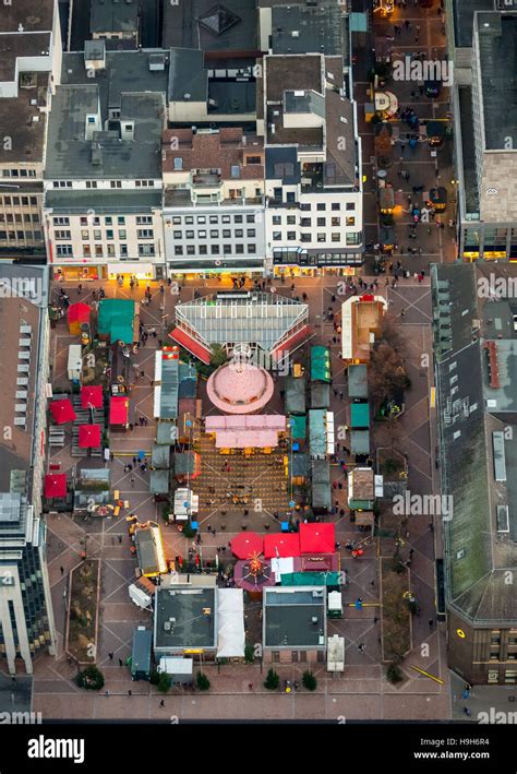 Dortmund Germany 23rd Nov 2016 Aerial View Christmas Market On