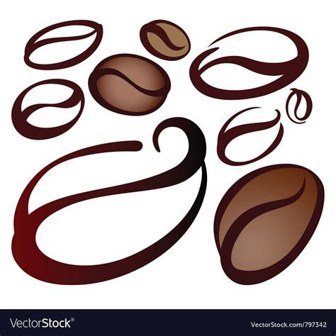 Coffee Beans Royalty Free Vector Image Vectorstock Ad Royalty