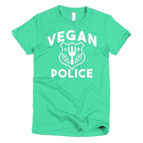 Vegan Police Womens Vegan Veganism Vegetarian Veganshirts
