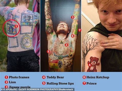 Shape Of Tattoo The Secrets Behind Ed Sheeran S Inkings Are Revealed By The Tattoo Artist Who