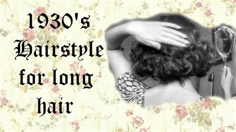 To go this, separate the upper part of the wavy hair is pulled back and tied in a loose low pony. 1930's Hairstyle For Long Hair (to make it look short ...