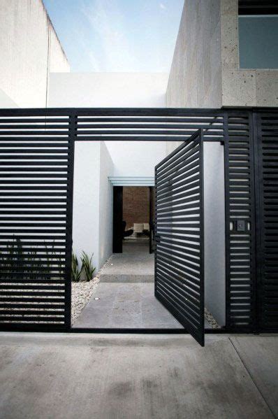 A gate is an introduction to the owner's personality. Top 60 Best Modern Fence Ideas - Contemporary Outdoor Designs