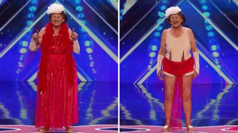 Inside Edition On Twitter 90 Year Old Burlesque Dancer Shocks Nbcagt With Strip Tease