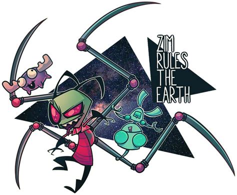 Zim Rules The Earth By Einhornprinz On Deviantart Invader Zim