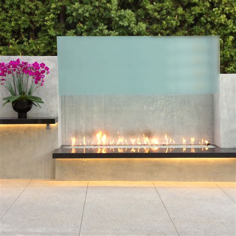Linear Gas Fireplace Linear Burner System Outdoor