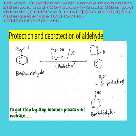 Toluene 1oxidation With Kmno4 Mechanism 2benzoic Acid C6h5cooh